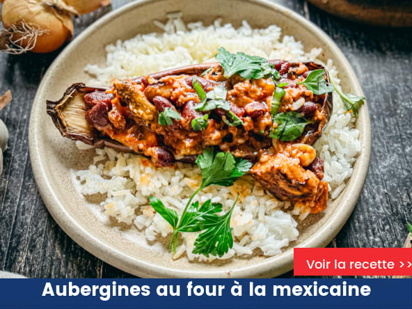Aubergines au four à la mexicaine